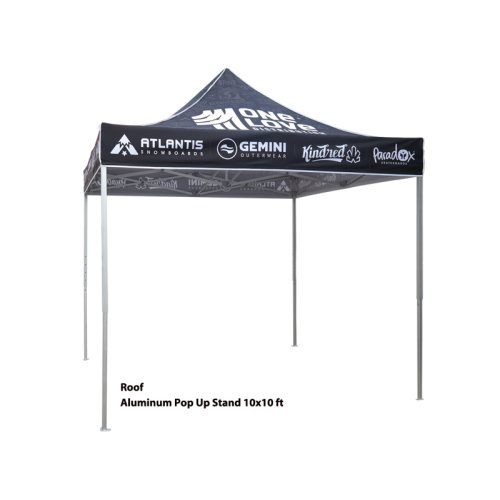 pop up standing tent 10ft Aluminum Pop Up Tent with Graphic