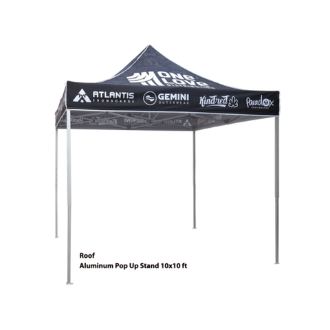 single pop up tent 10ft Aluminum Pop Up Tent with Graphic
